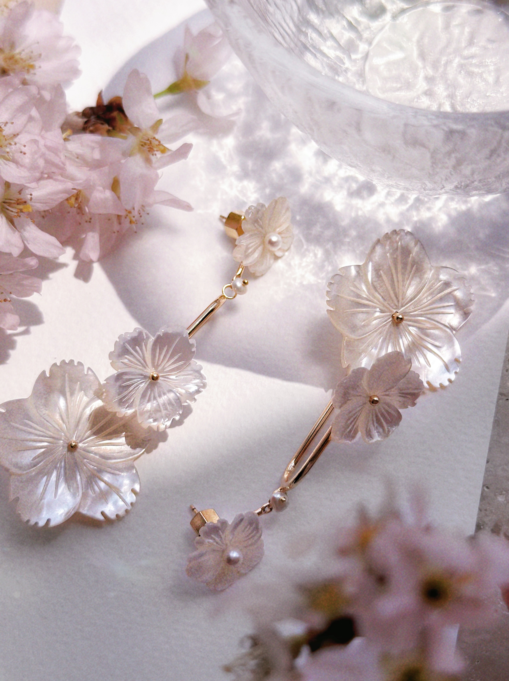 Cherry Blossom: Petal Rain Earrings