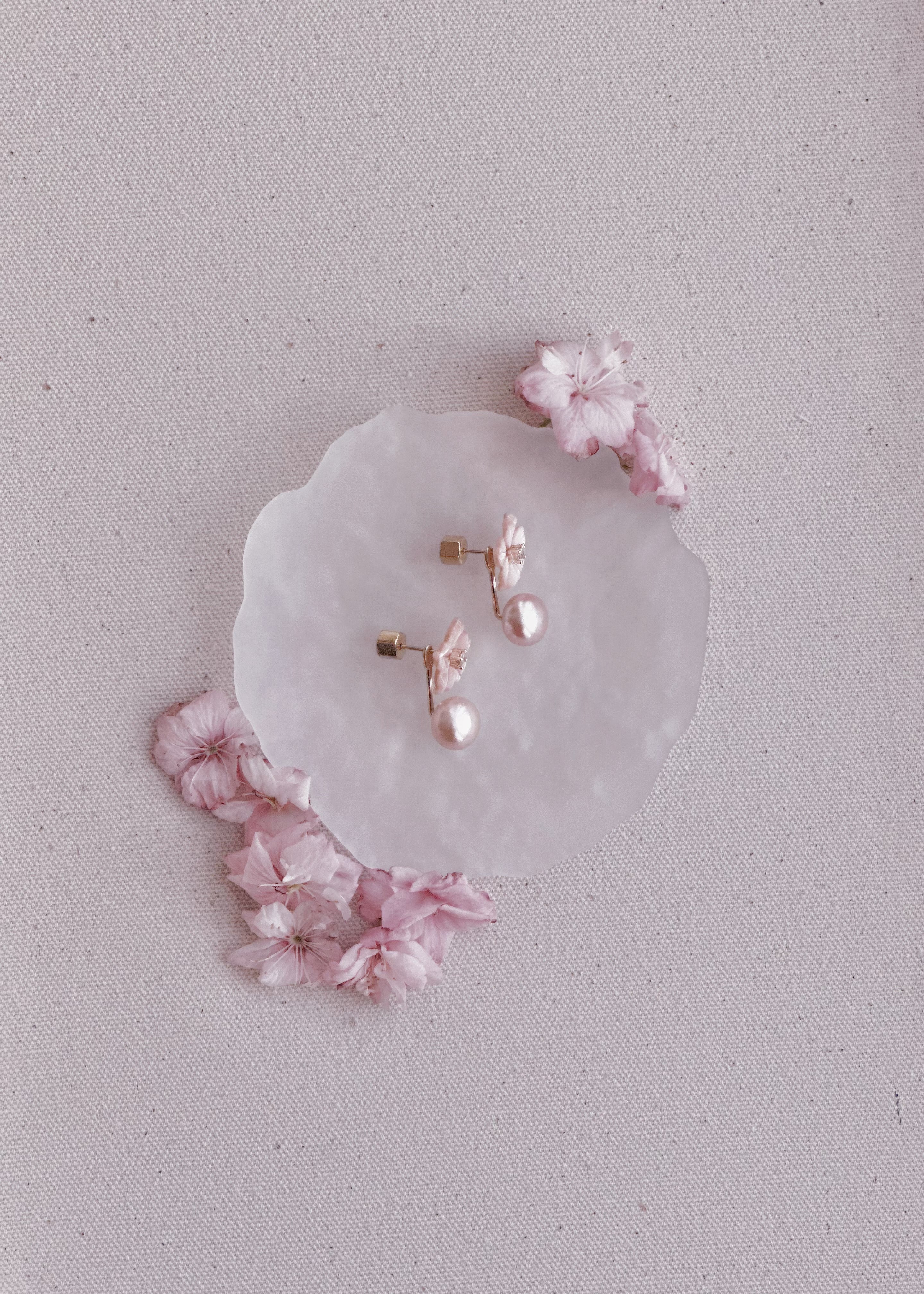 The Kawazu Cherry Earrings Set