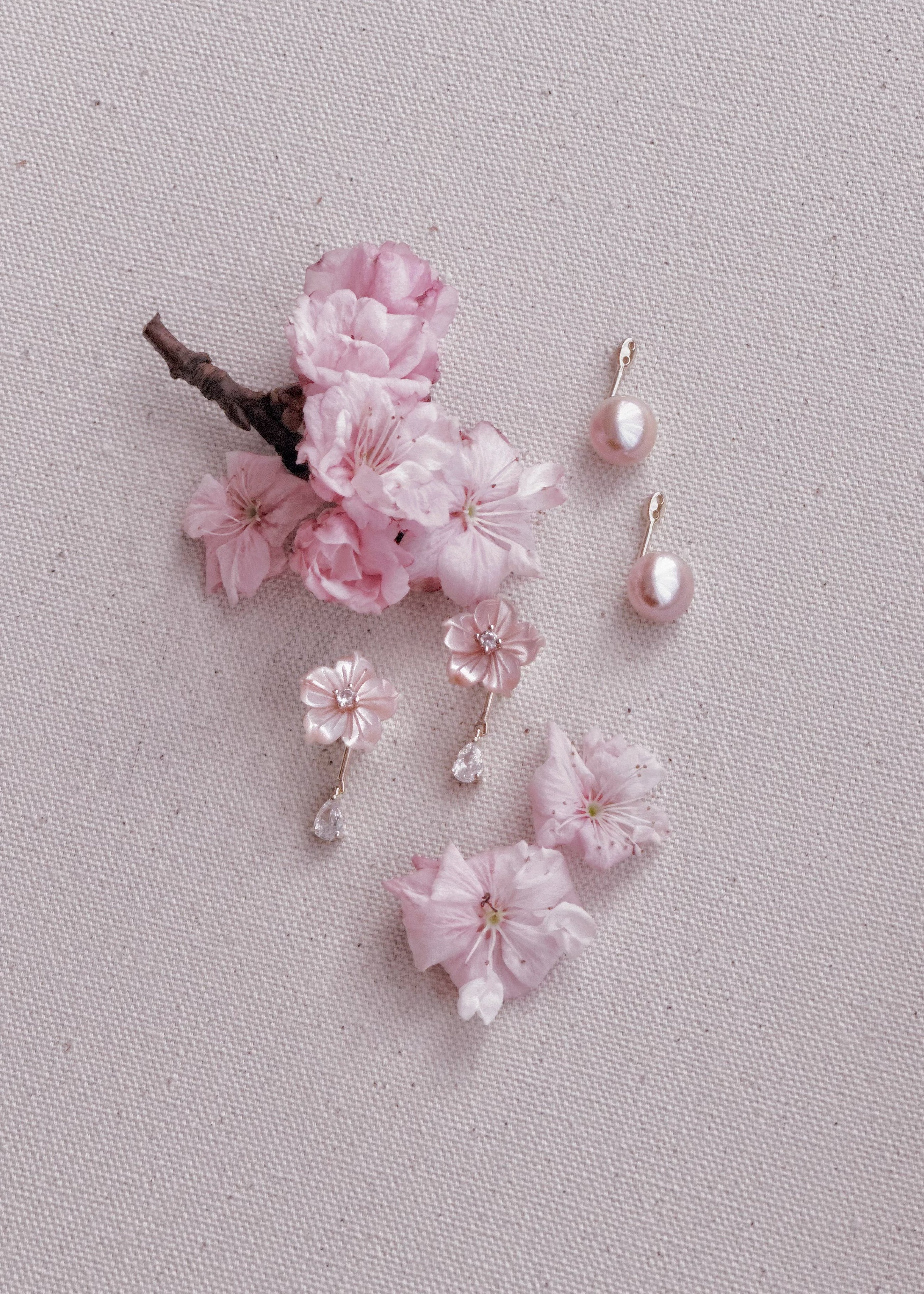The Kawazu Cherry Earrings Set