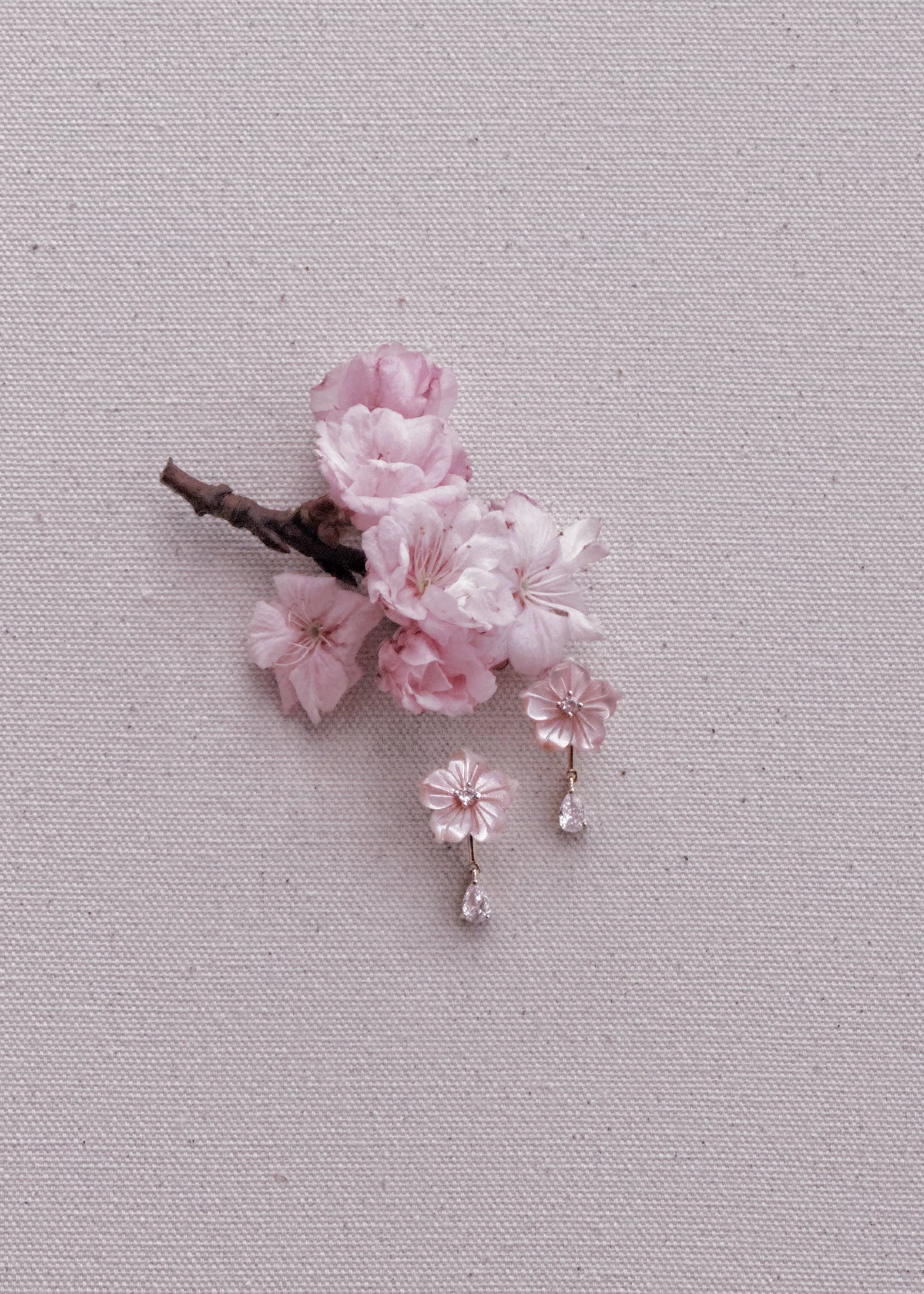 The Kawazu Cherry Earrings Set