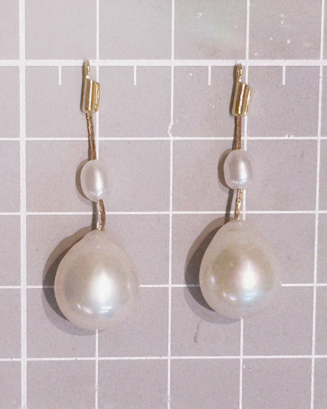 Nicole’s Custom Teardrop Pearl Dangles